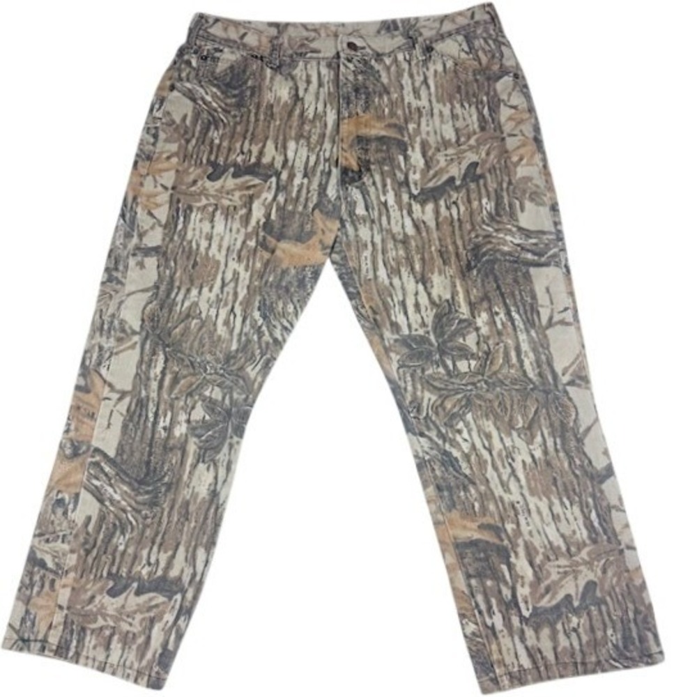 VTG 90s Duxbak Made in USA Realtree Camo Pants Heritage‎ Outdoor 38x35 Rare